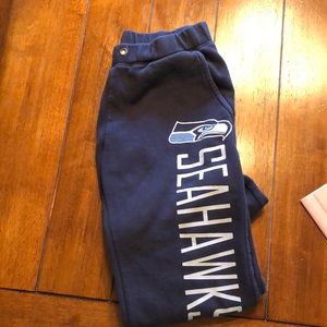 Seahawks sweatpants from pink
